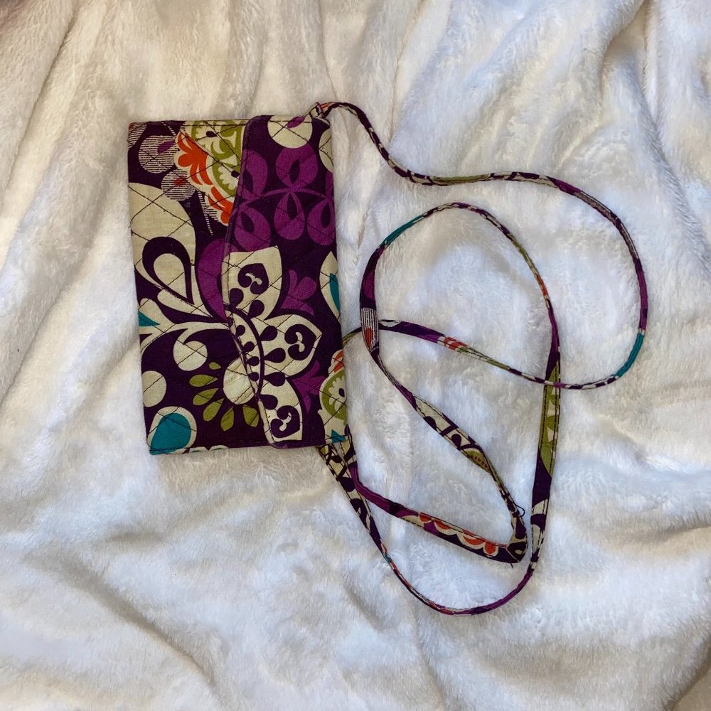 Vera Bradley Strap Wallet * Plum Crazy